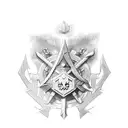 Combine the elements of Deutschland and Wikinger in a tattoo design tattoo design idea