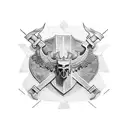 Combine the elements of Deutschland and Wikinger in a tattoo design tattoo design idea