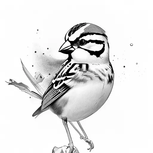 Sparrow tattoo design idea