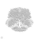 A family tree intertwined with University of Alabama symbols tattoo design idea