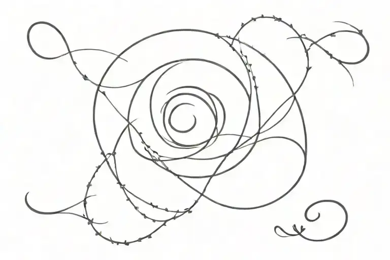 beyond infinity tattoo design idea