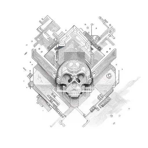 lsd molecule tattoo design idea