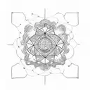 lsd molecule tattoo design idea