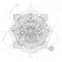 lsd molecule tattoo design idea