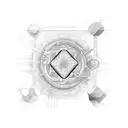 lsd molecule tattoo design idea