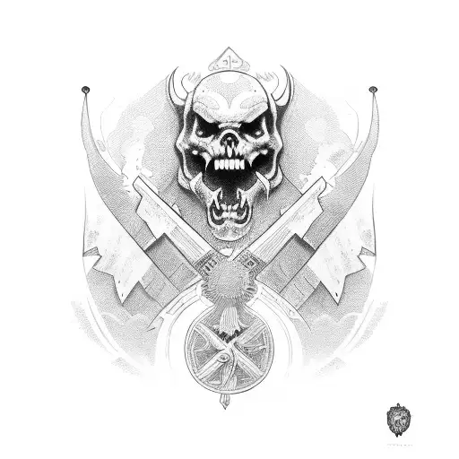ukrainian war national honor  tattoo design idea