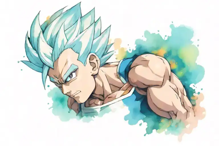 Vegeta tattoo design idea