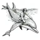 1971 with a dolphin  tattoo design idea