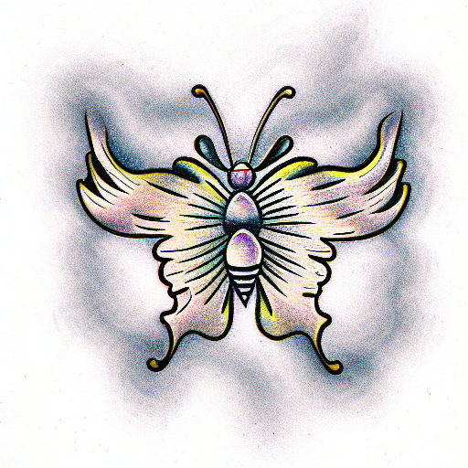 Butterfly tattoo design idea