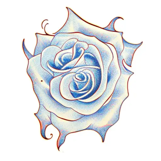 henna roses tattoo design idea
