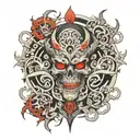 топка 9 circles of hell tattoo design idea