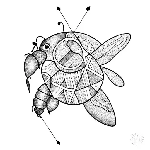 Honey Bee tattoo design idea