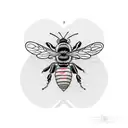 Honey Bee tattoo design idea