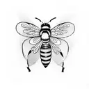 Honey Bee tattoo design idea
