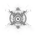 Psychedelic drug-inspired hardcore design tattoo design idea