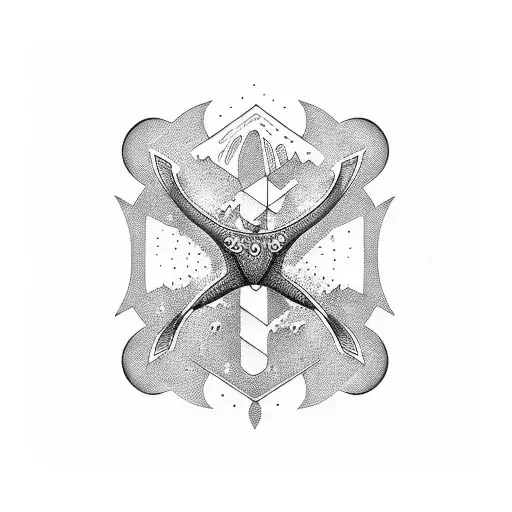 brown trout tattoo design idea