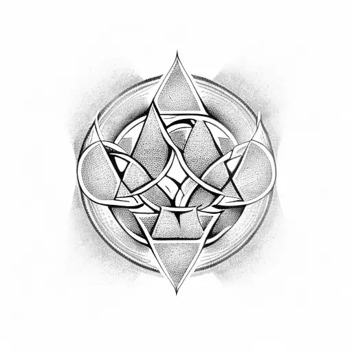 Valknut Symbol tattoo design idea
