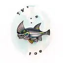fly fishing tattoo design idea