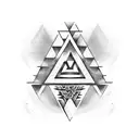 Valknut Symbol tattoo design idea