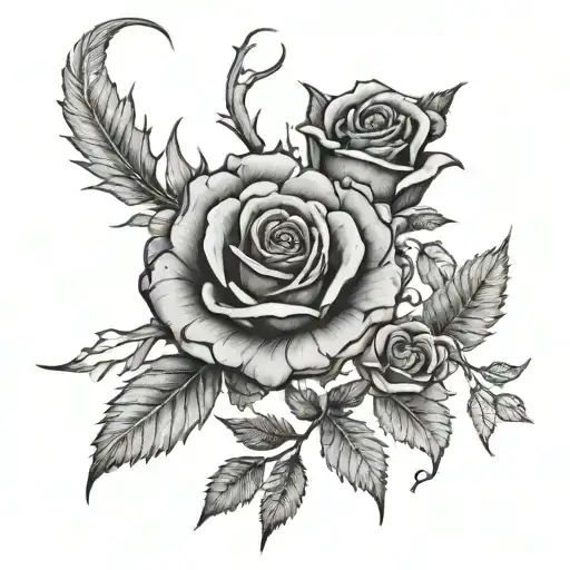 a court of thorns and roses  tattoo design idea