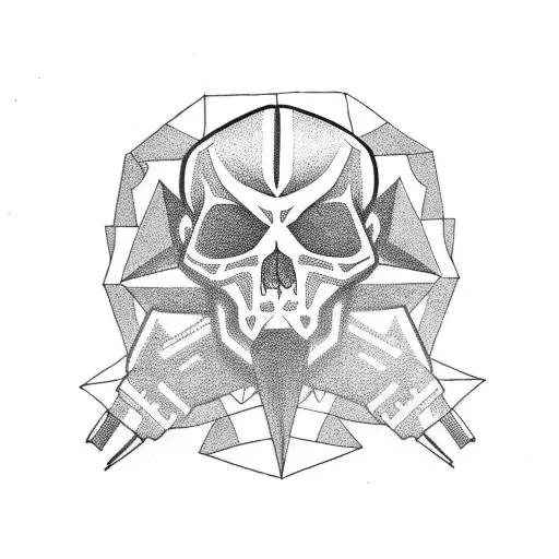 ghost with gun tattoo design idea