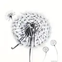 Dandelion tattoo design idea
