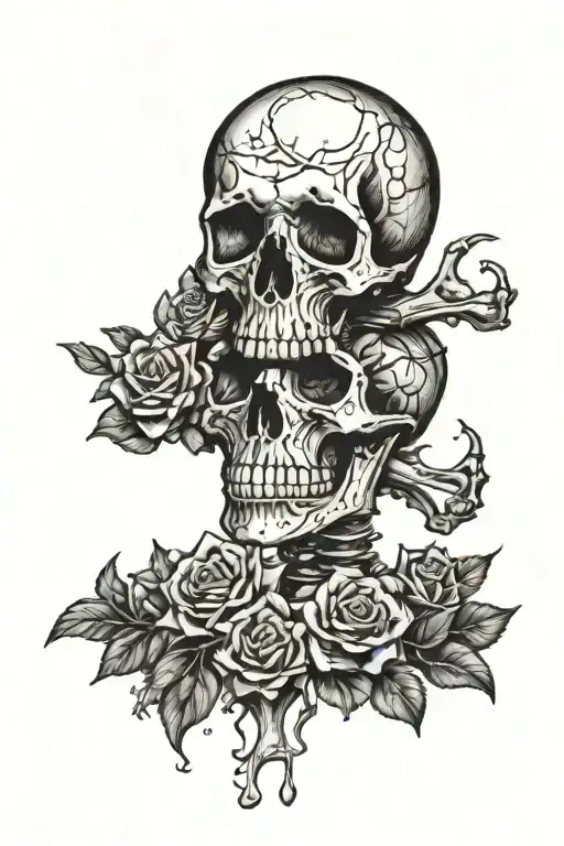 inspired by the bones album "living sucks" tattoo design idea