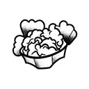 popcorn tattoo design idea