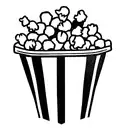 popcorn tattoo design idea