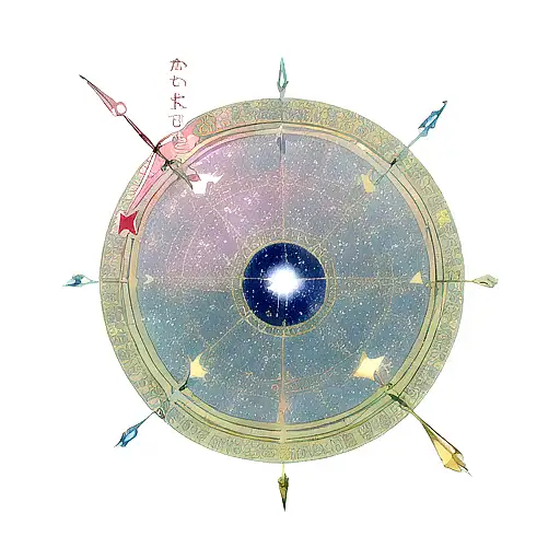 Aquarius and Sagittarius constellation  tattoo design idea