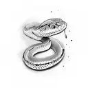 snake and cannon tattoo design idea