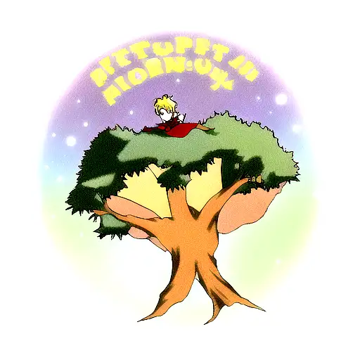 little prince on top of the tree tattoo design idea