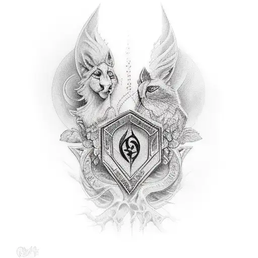 sisters of fate tattoo design idea