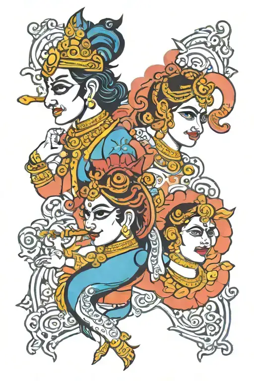 bhagvad gita tattoo design idea