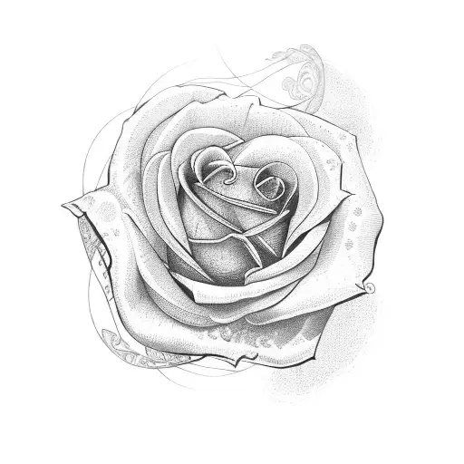 Roses with celtic knot tattoo design idea
