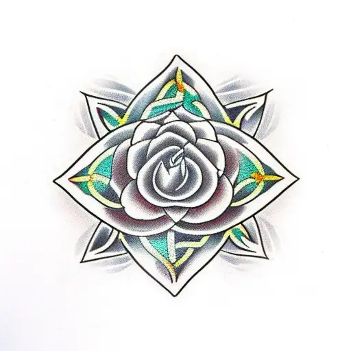 Celtic Rose tattoo design idea