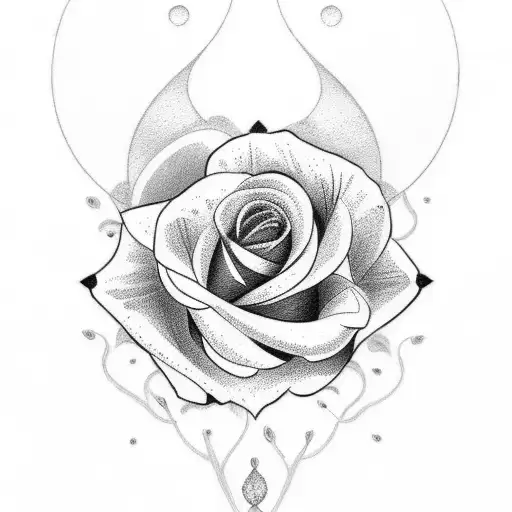 Gaelic Rose tattoo design idea