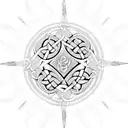 celtic knot with heart tattoo design idea