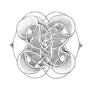 celtic knot with heart tattoo design idea