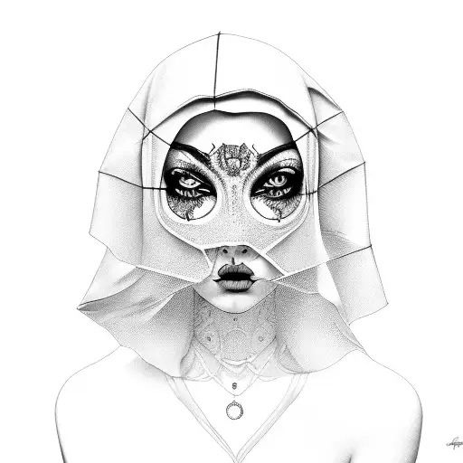 mascara anonymous tattoo design idea