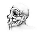 anonymous tattoo design idea