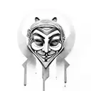 anonymous tattoo design idea