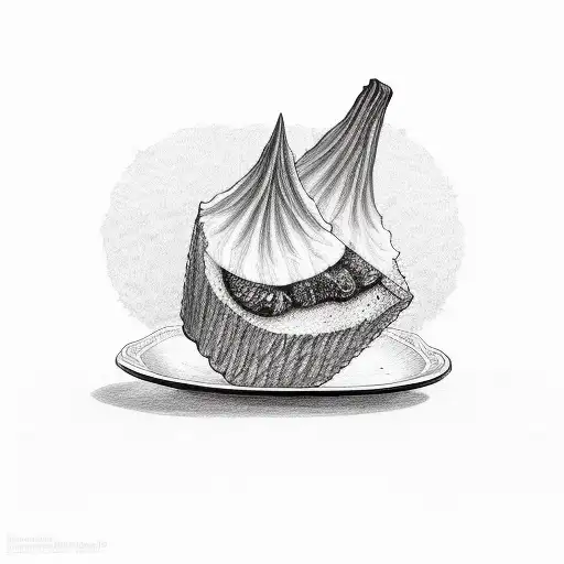 pumpkin pie slice  tattoo design idea