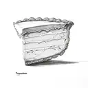 pumpkin pie slice  tattoo design idea