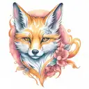 kyubi Kitsune tattoo design idea