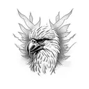 big bird and a speedometer tattoo design idea