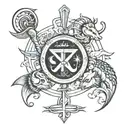 combination of Pisces, Capricorn and Gemini zodiac symbols  tattoo design idea