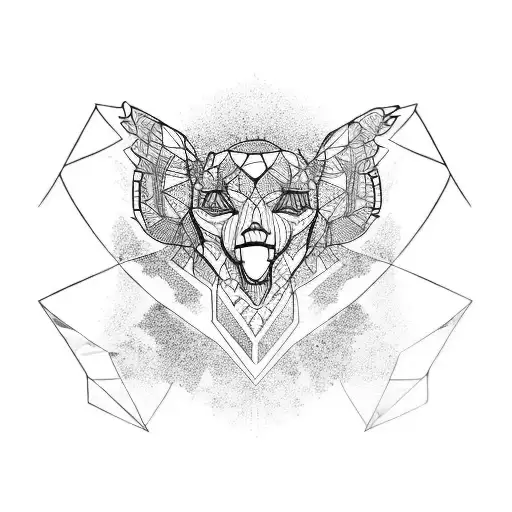 broken mirror tattoo design idea