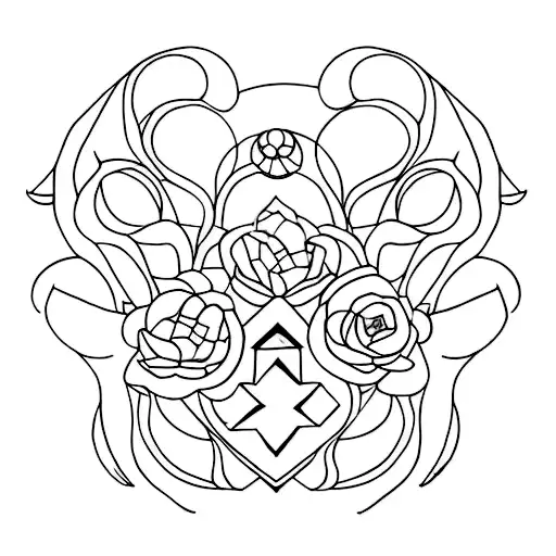 broken mirror tattoo design idea