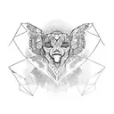 broken mirror tattoo design idea